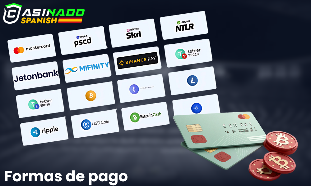 Opciones de pago en Casinado